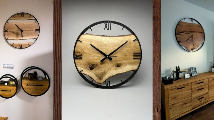 Jak skomponować własny zegar z drewna?