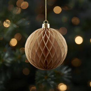 bombka z papieru instrukcja na efektowną bombkę