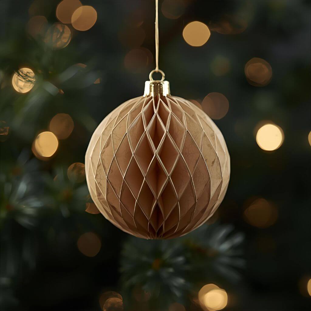 bombka z papieru instrukcja na efektowną bombkę