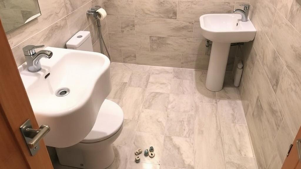 Płytki wielkoformatowe w małej łazience – układ i montaż. Ostateczne uwagi przed rozpoczęciem prac Płytki wielkoformatowe w małej łazience – układ i montaż. Ostateczne uwagi przed rozpoczęciem prac